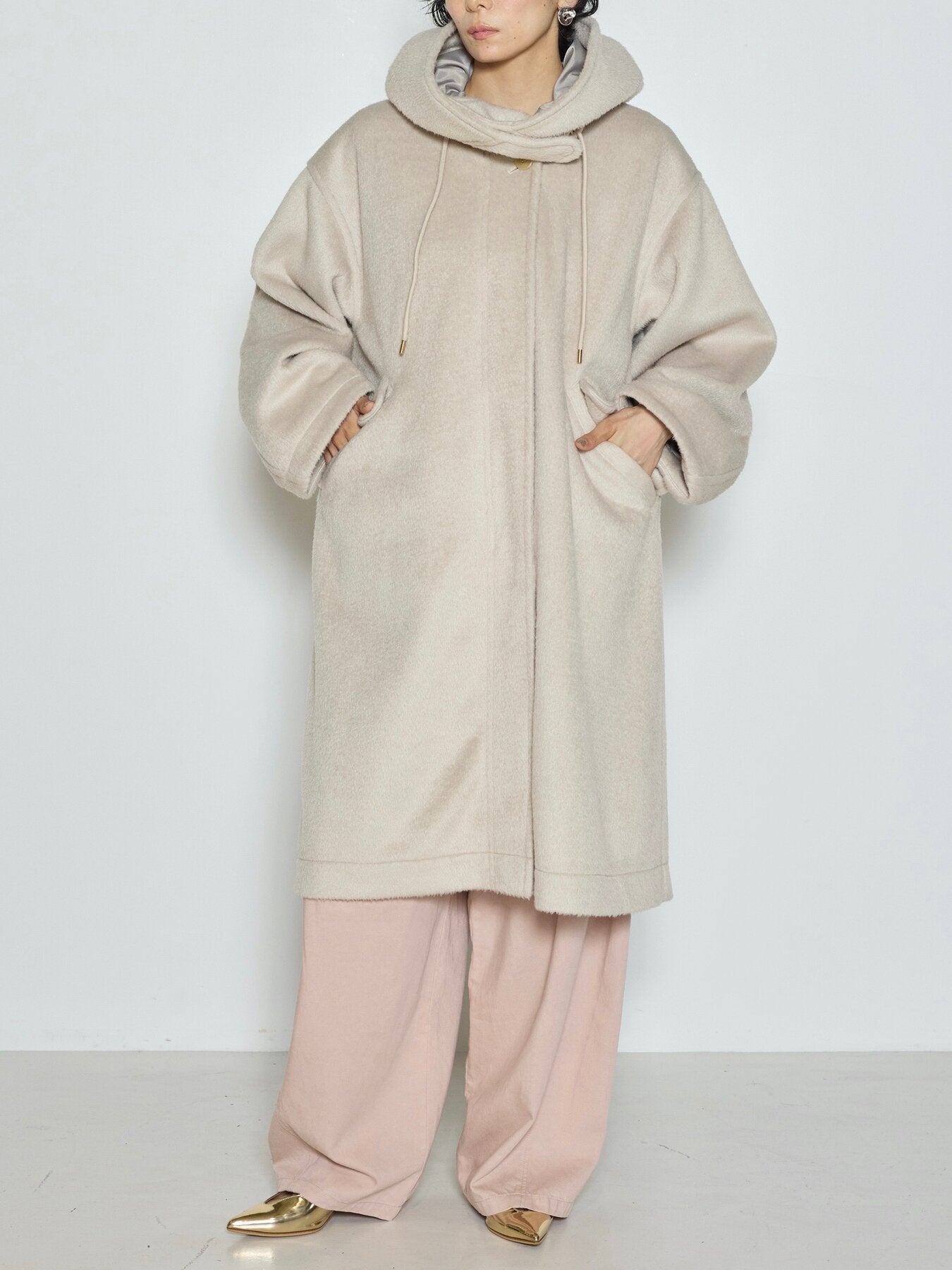 【CHIGNON】シャギーフーデッドコート/7265-337MK