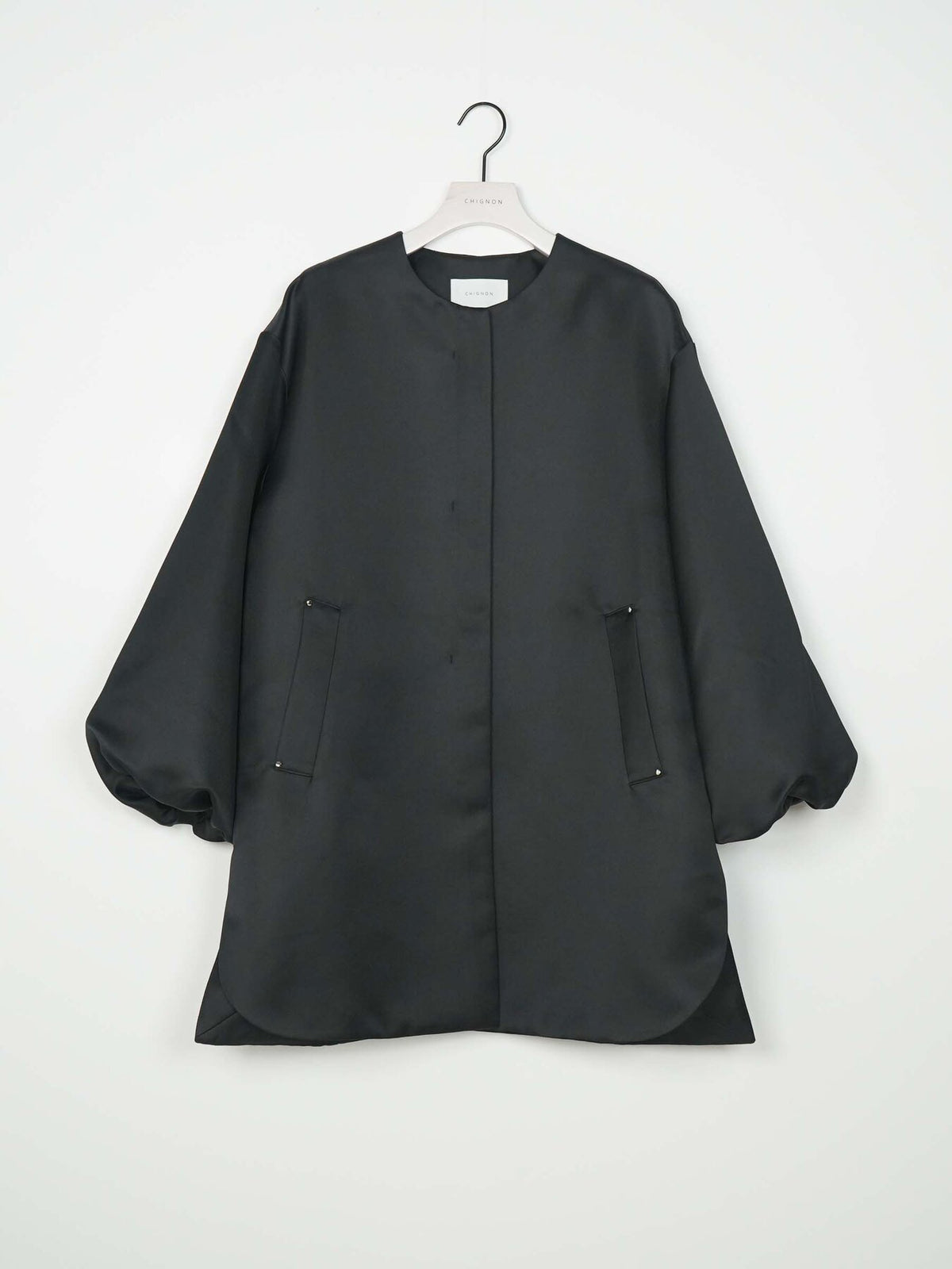 【CHIGNON】フォルムスリーブノーカラーコート/7266-636MK