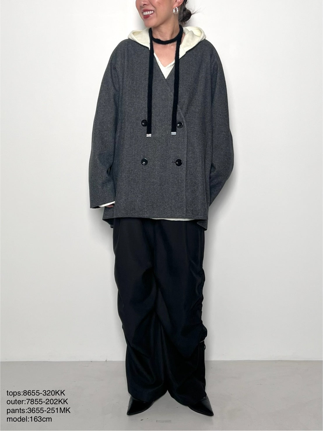 【CHIGNON】Wフェイスジャージコート/7855-202KK