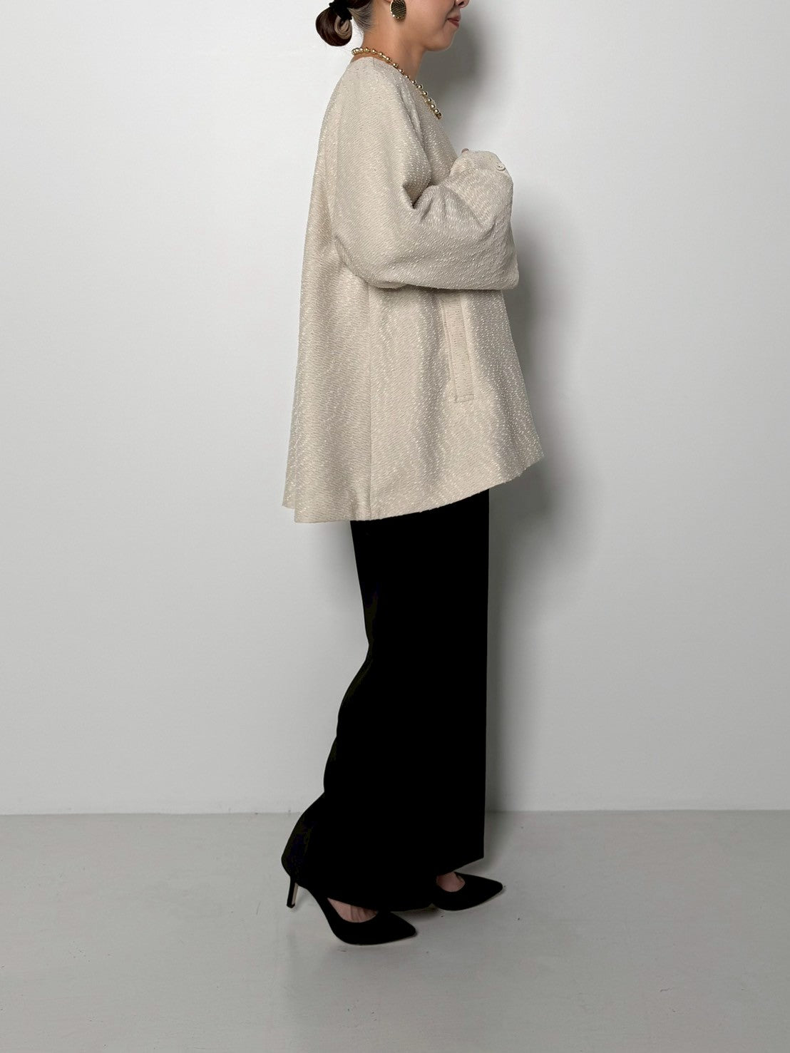 【CHIGNON】ネップツイードコート/7856-413KK