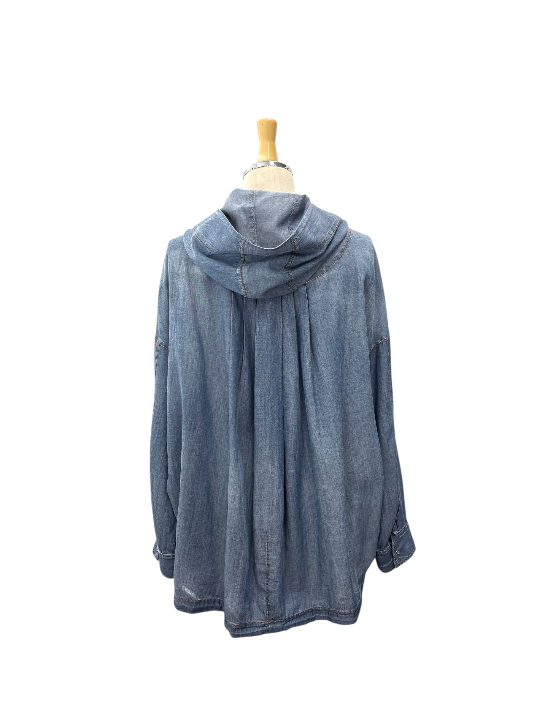 【ayane】シアーデニムフーディシャツ/816302