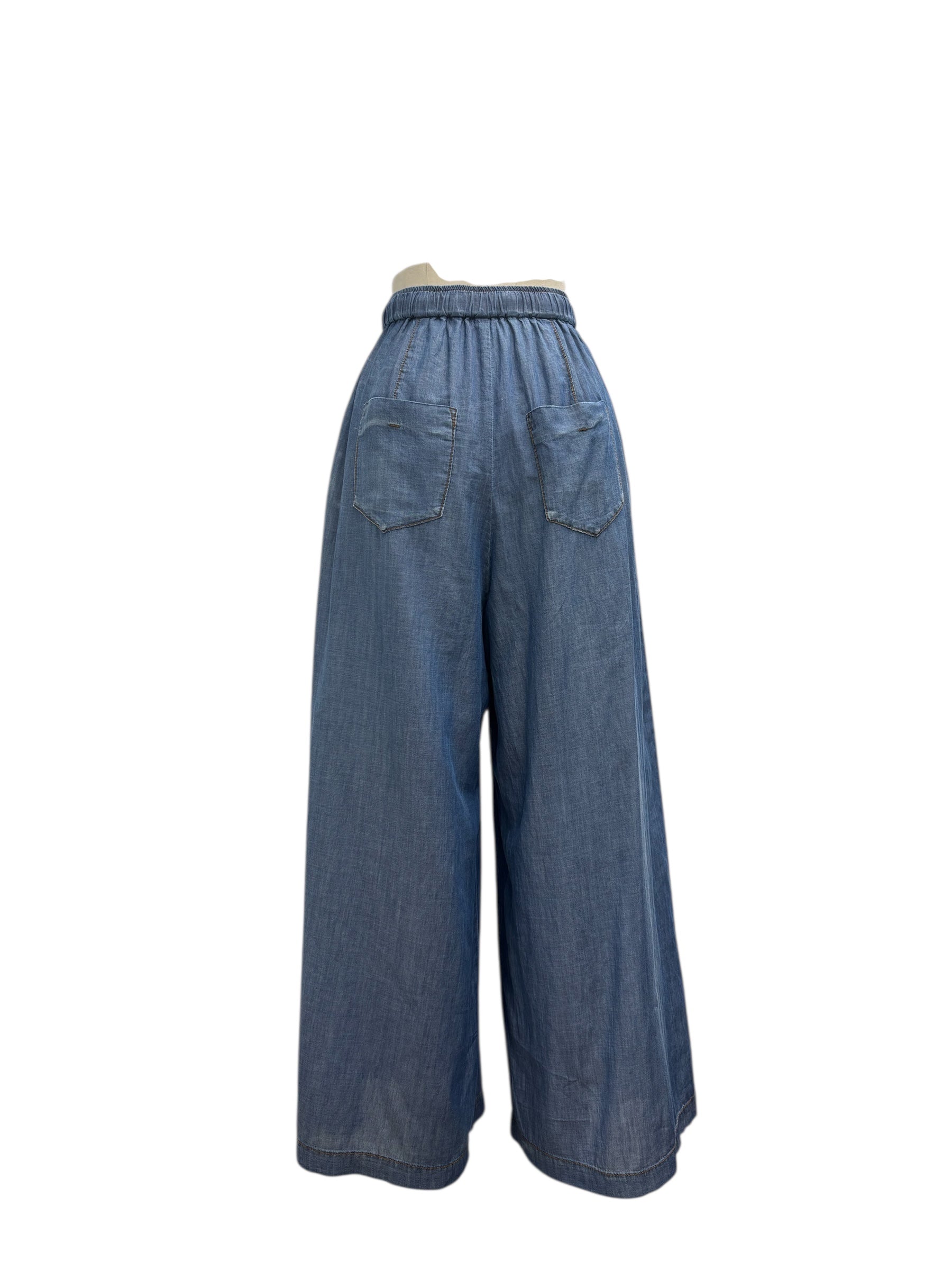 【ayane】シアーデニムタックワイドパンツ/816304