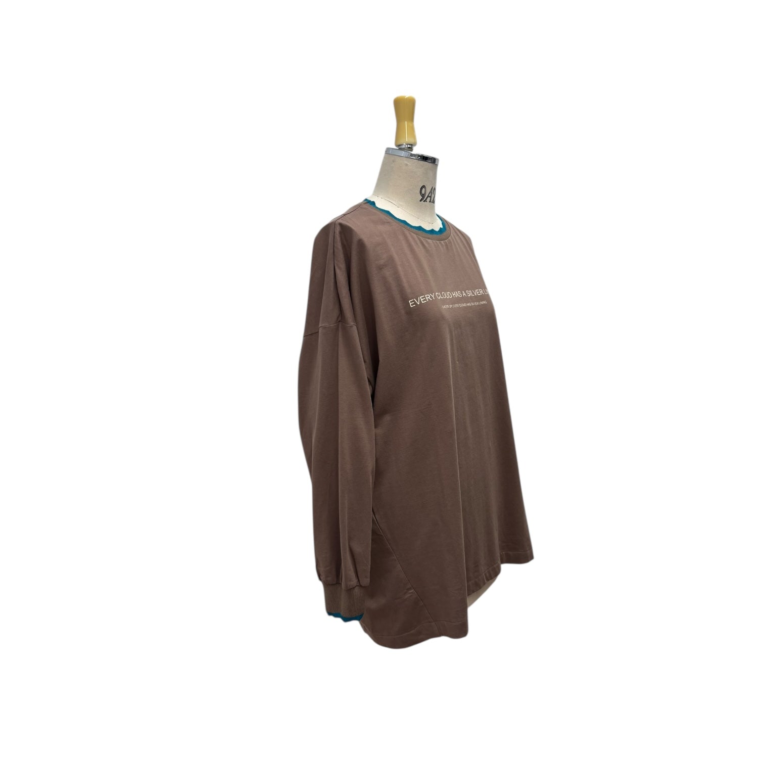 【ayane】襟ぐりニットロゴロンT/816308