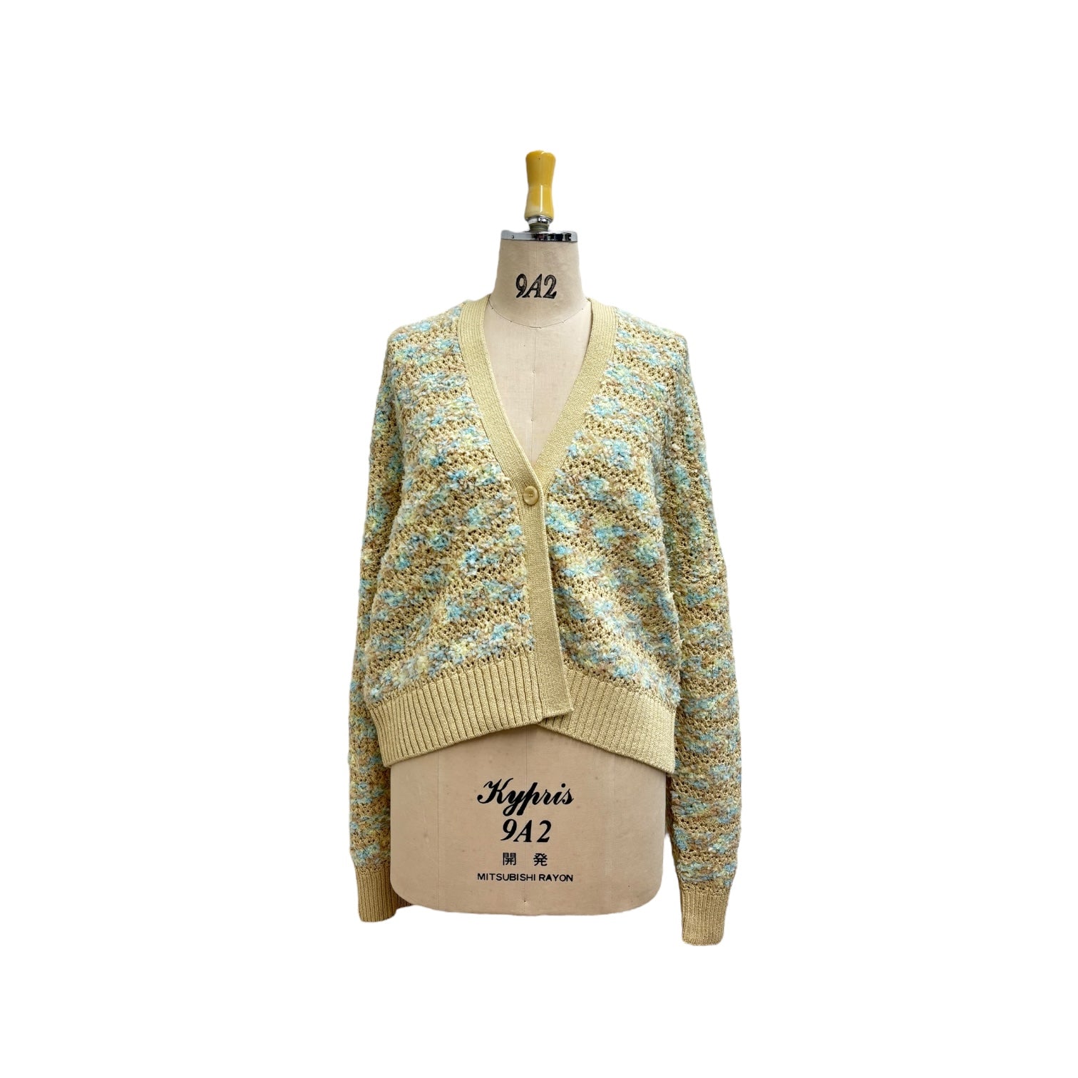 【ayane】リボンヤーンボーダーニットカーディガン②/816310