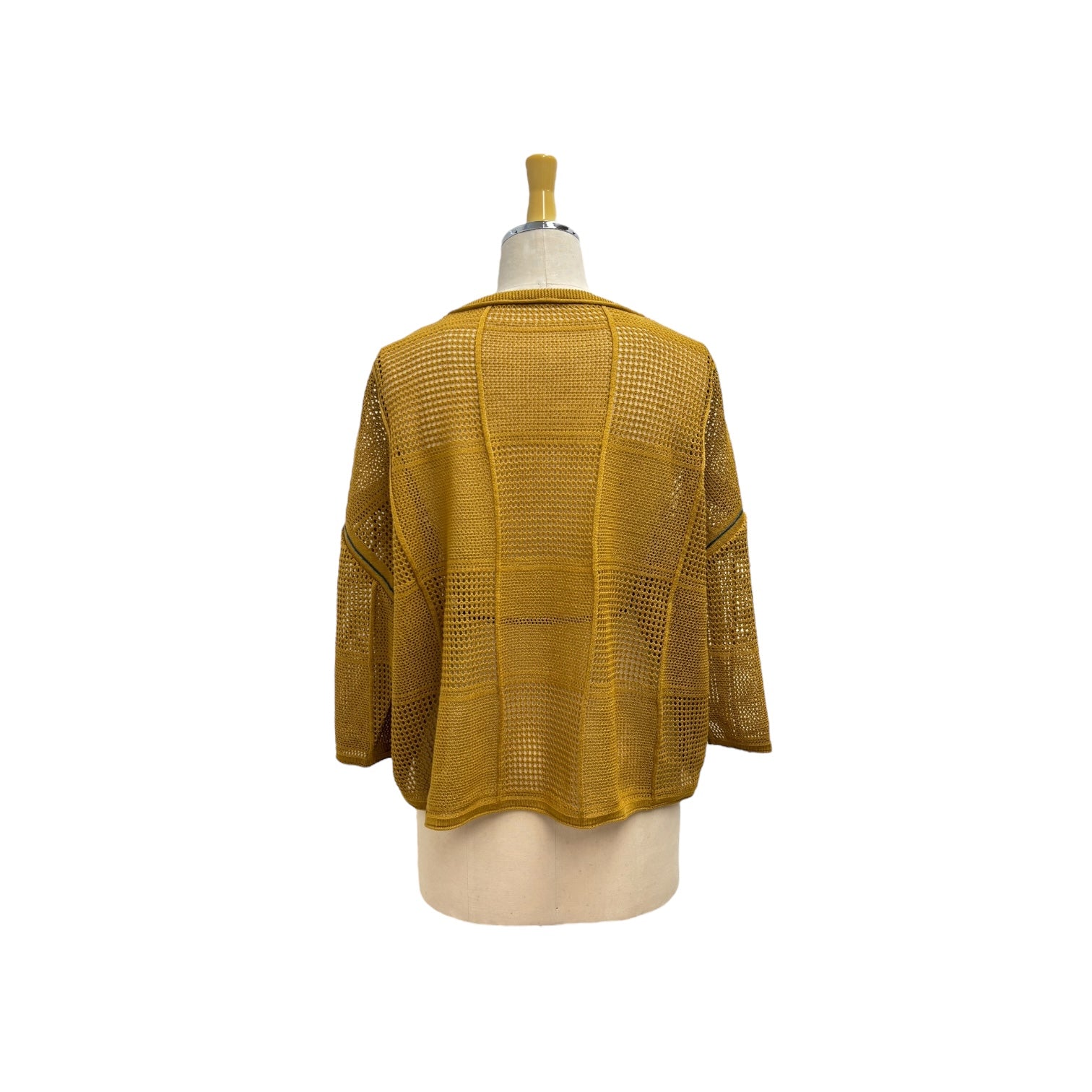 【ayane】格子柄メッシュニット/816318