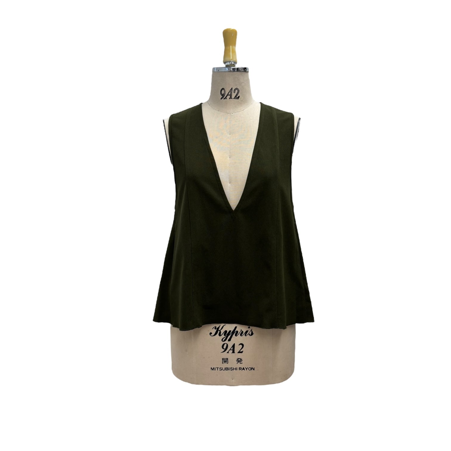 【ayane】ストレッチジョーゼット深Vベスト/816324