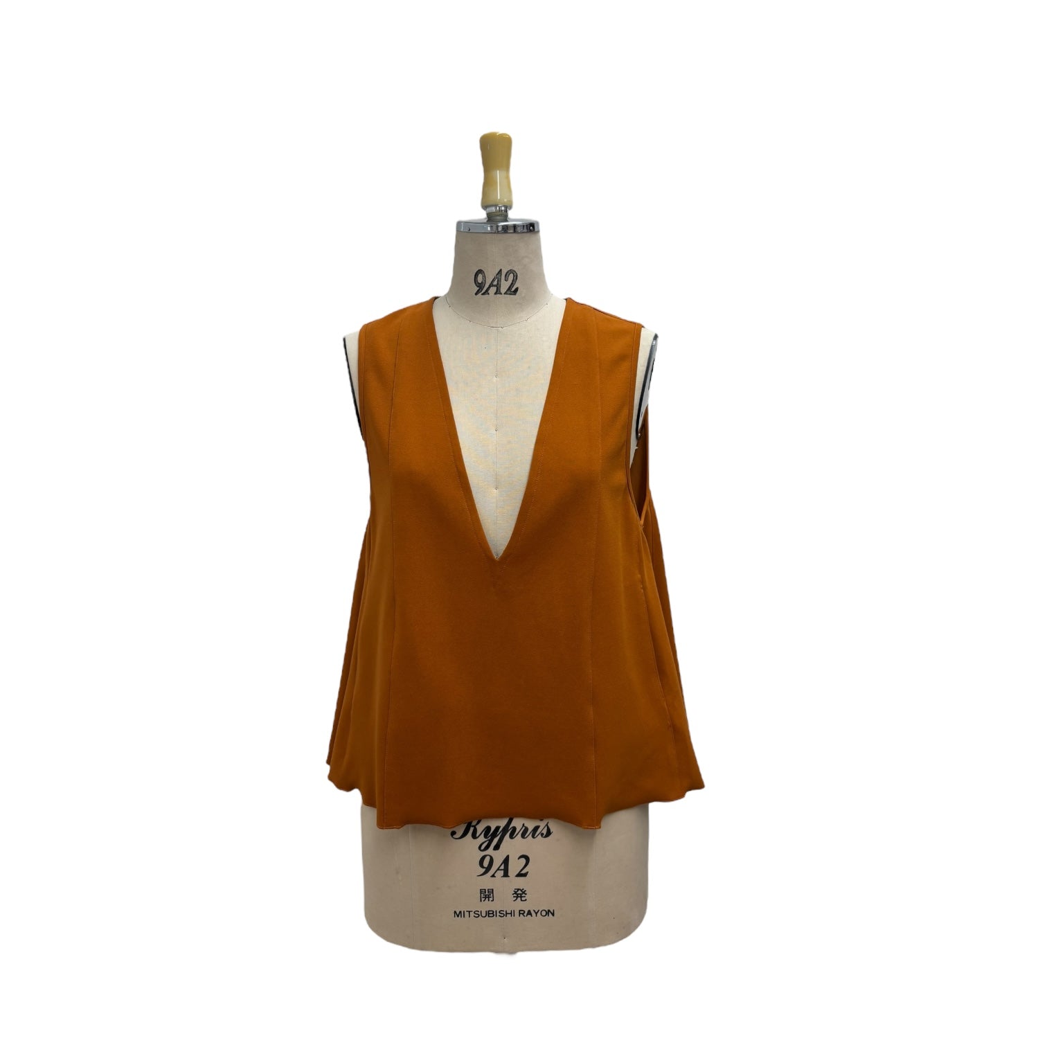 【ayane】ストレッチジョーゼット深Vベスト/816324