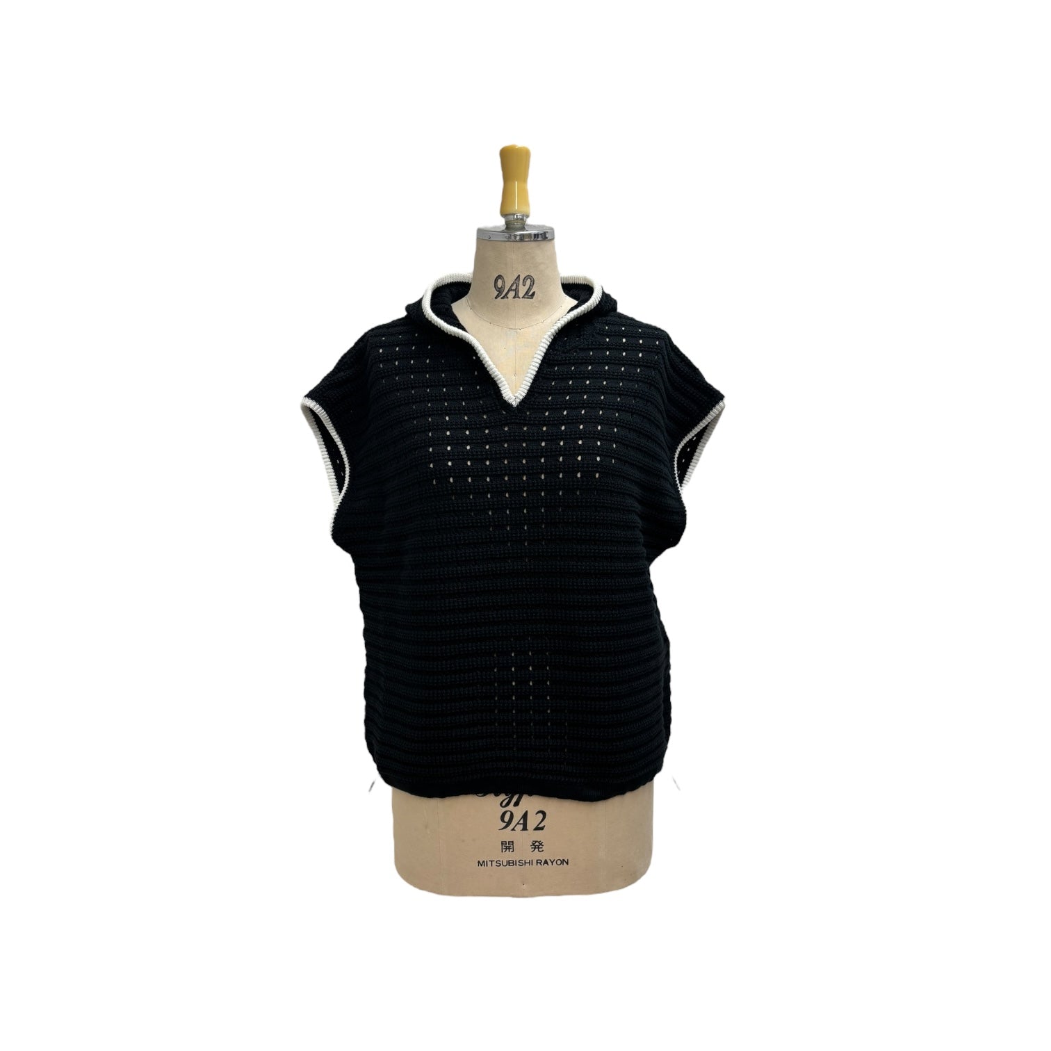 【ayane】柄あみフーディベスト/816353