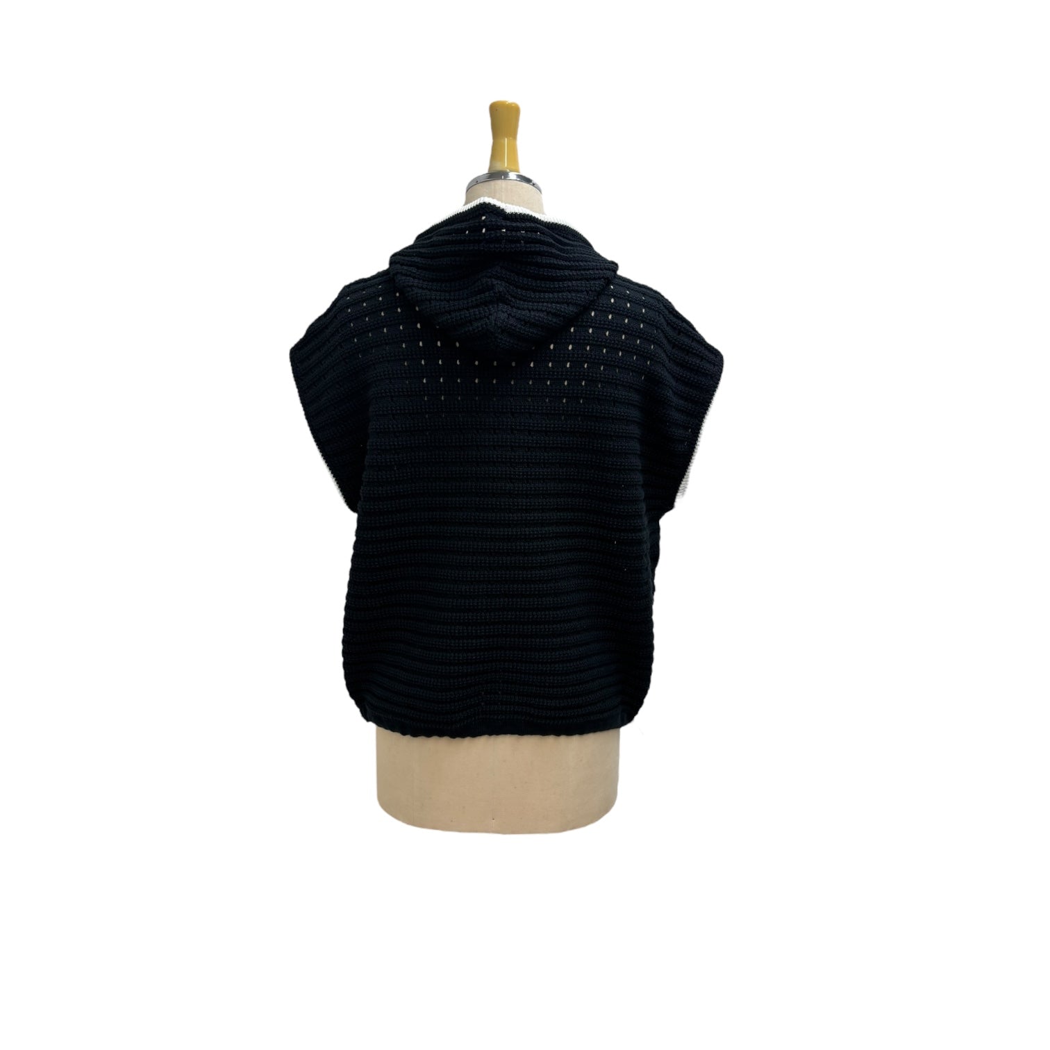 【ayane】柄あみフーディベスト/816353