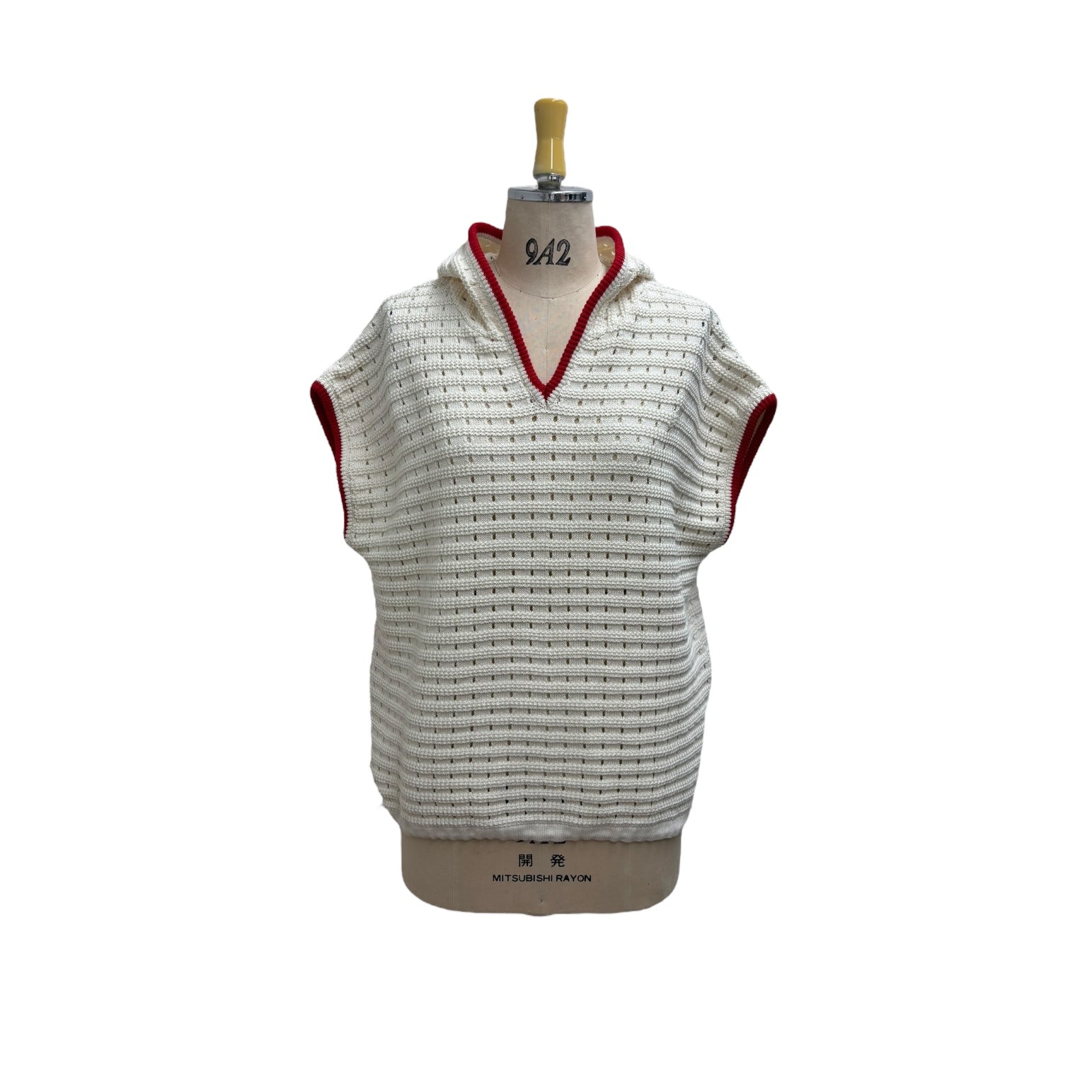 【ayane】柄あみフーディベスト/816353