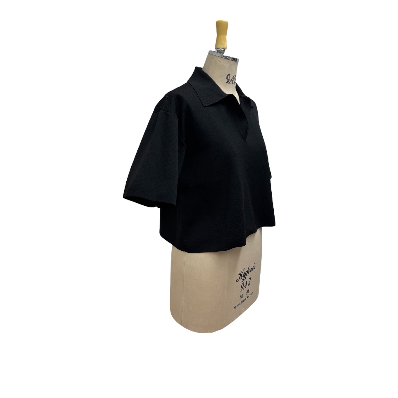 【ayane】スキッパー半袖ニット/816354