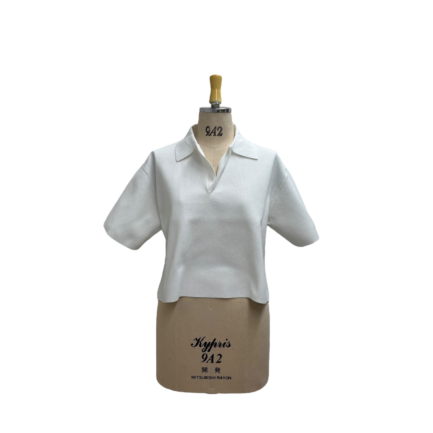 【ayane】スキッパー半袖ニット/816354