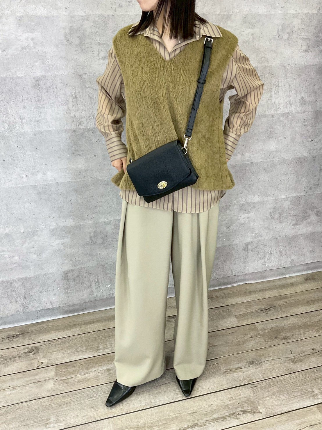 【Anna Kerry】シアーストライプシャツ/56253701