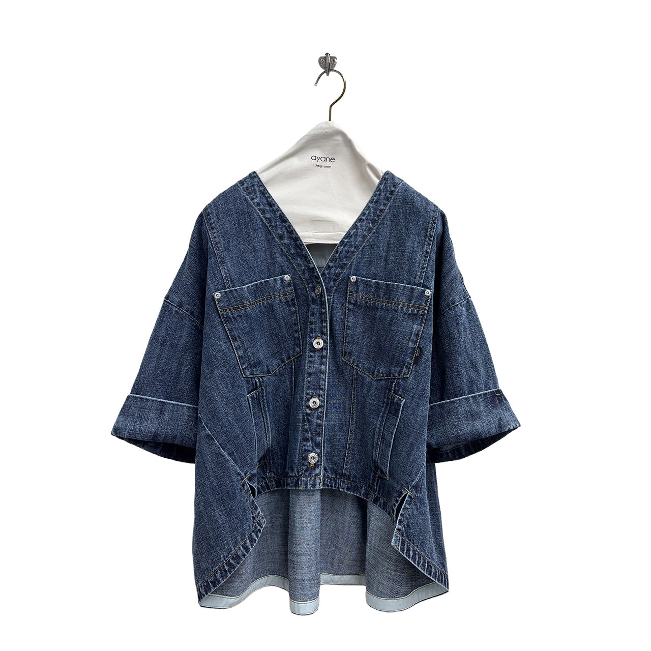 【ayane】麻混デニムジャケット/826501