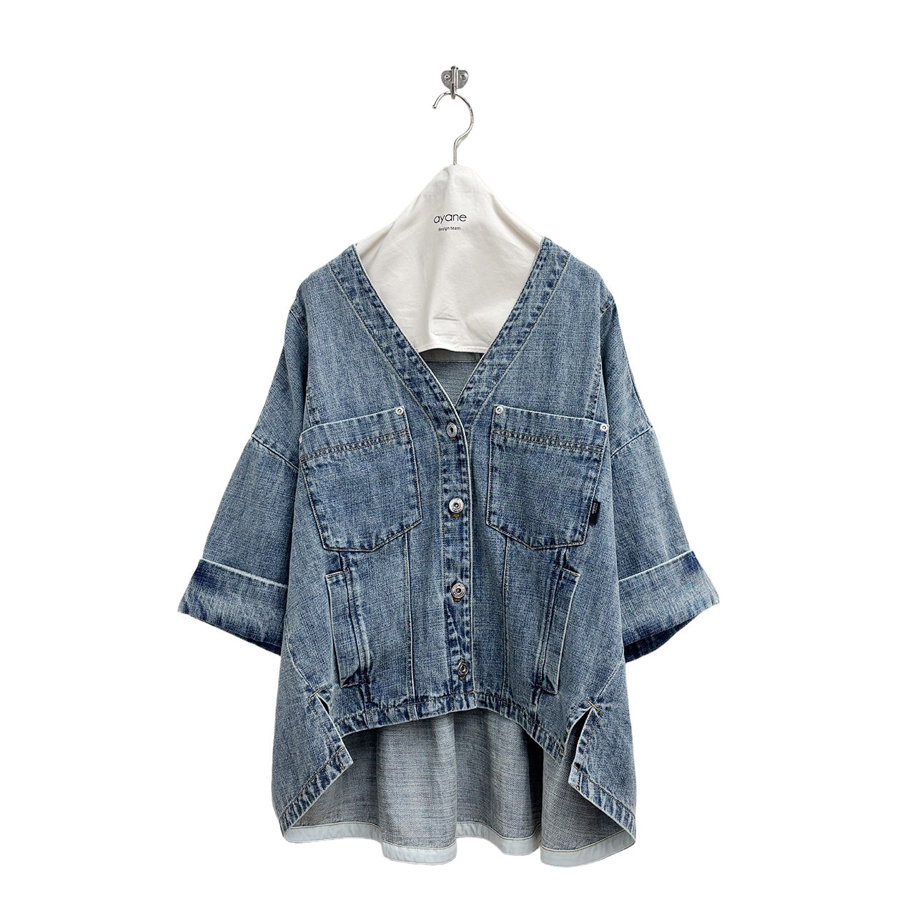 【ayane】麻混デニムジャケット/826501