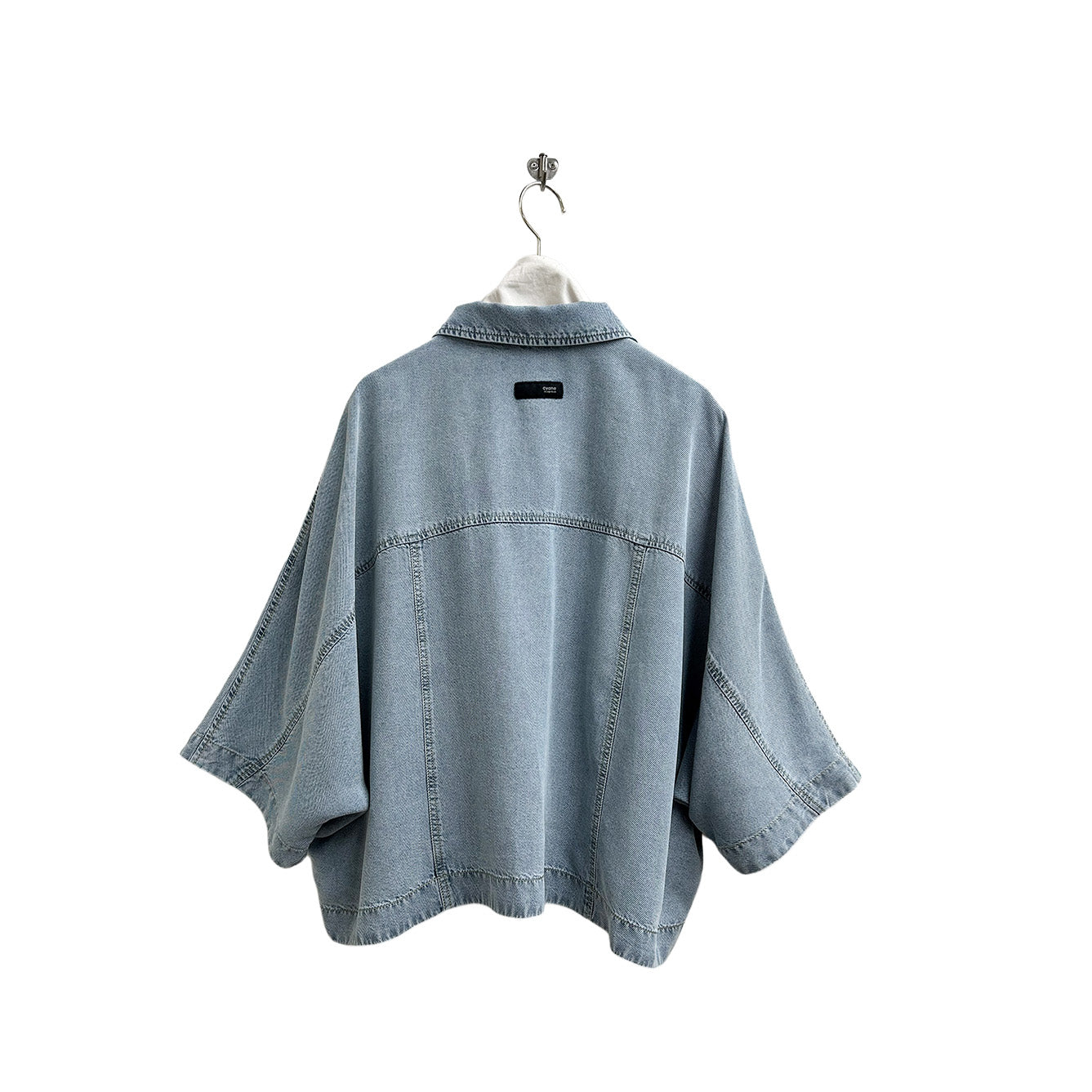 【ayane】テンセルデニムショート丈シャツ/826503