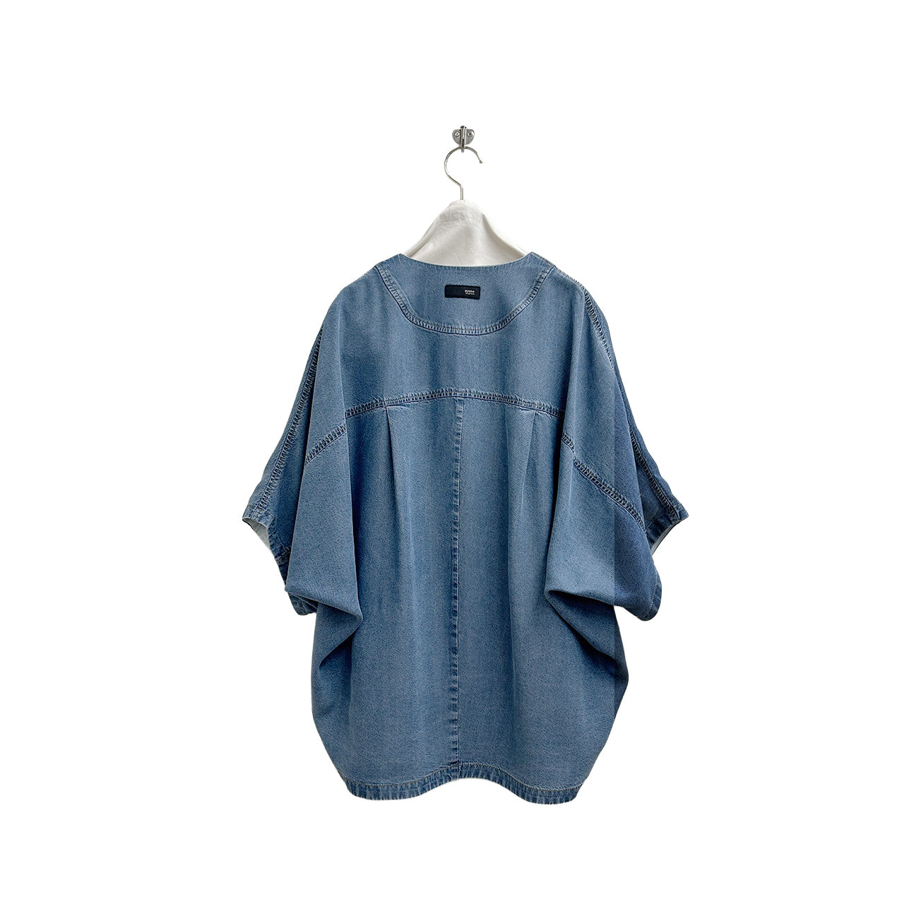 【ayane】テンセルデニムノーカラーシャツ/826505