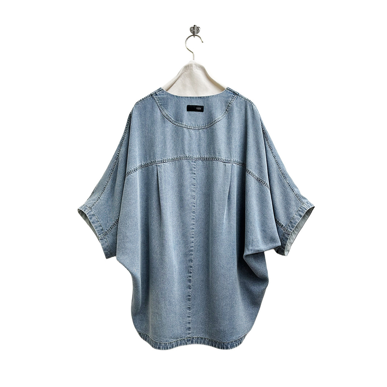 【ayane】テンセルデニムノーカラーシャツ/826505
