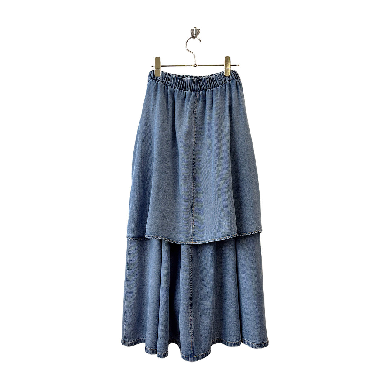 【ayane】テンセルデニム腰巻きシャツスカート/826506