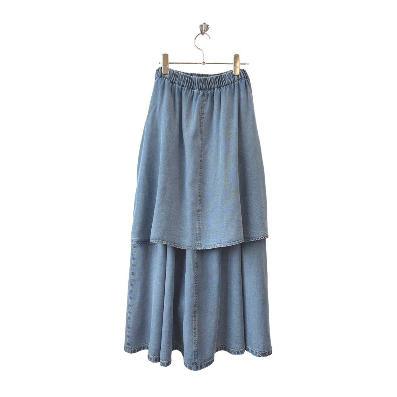 【ayane】テンセルデニム腰巻きシャツスカート/826506