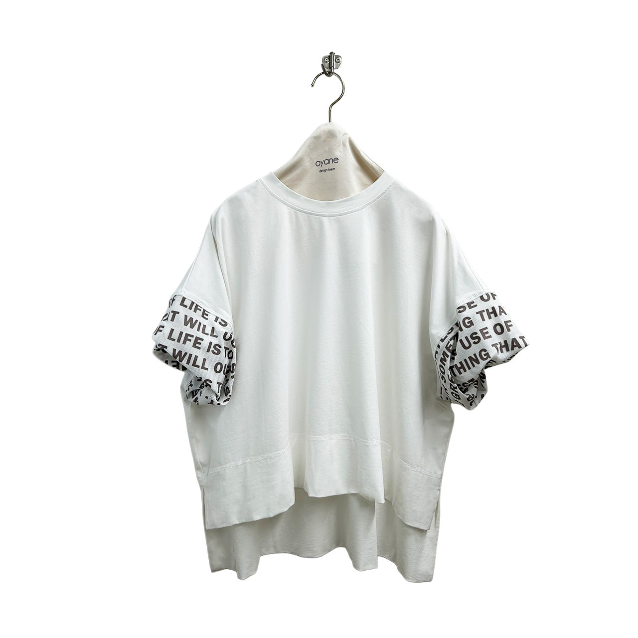 【ayane】ツイストスリーブTシャツ/826515