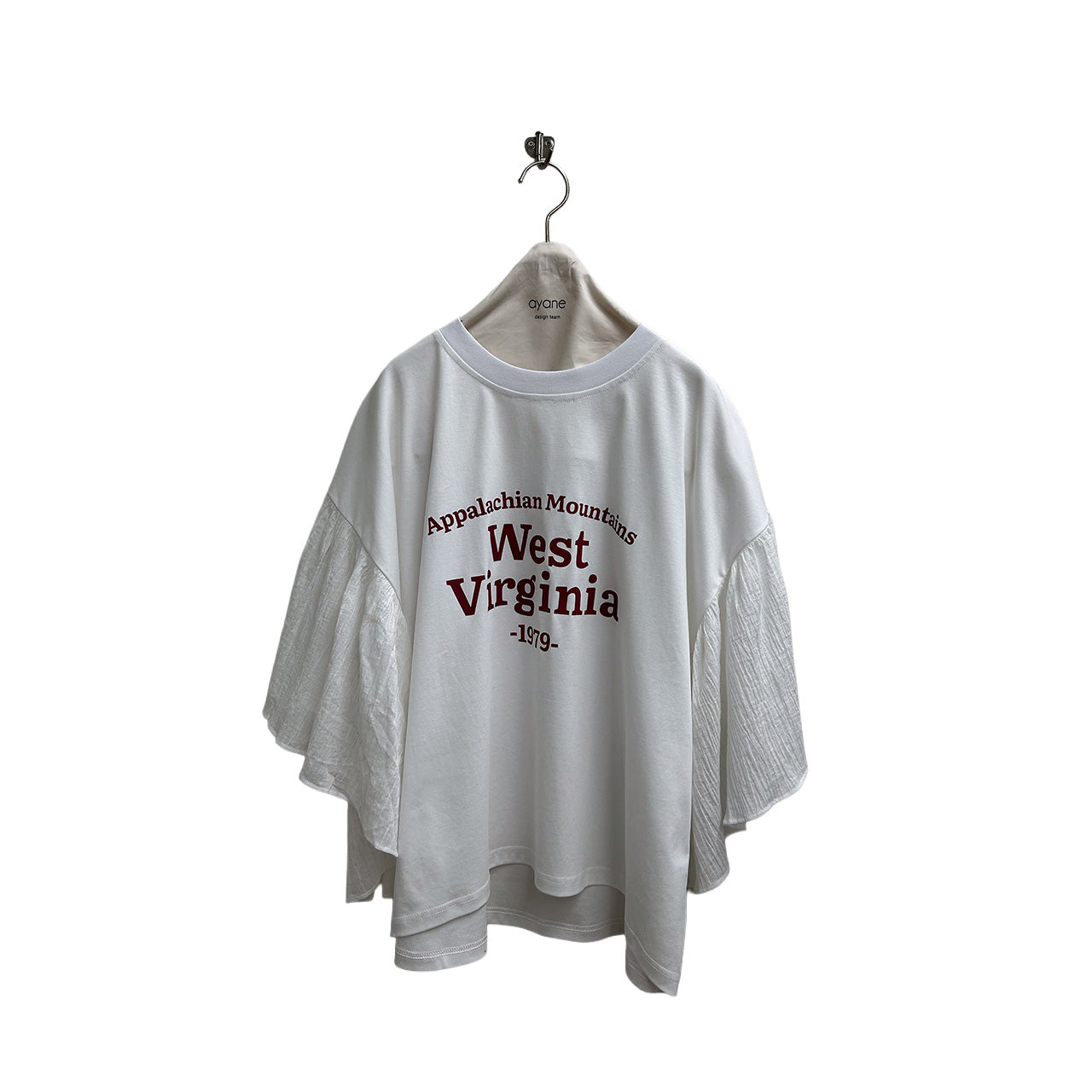 【ayane】ひらひらスリーブロゴTシャツ/826516