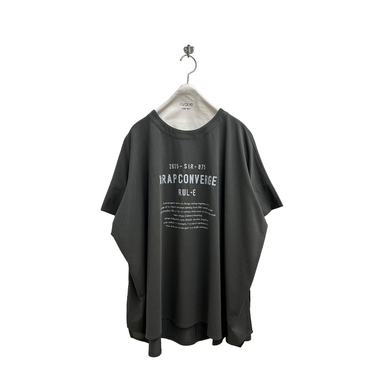 【ayane】ポンチョ型ロゴTシャツ/826519