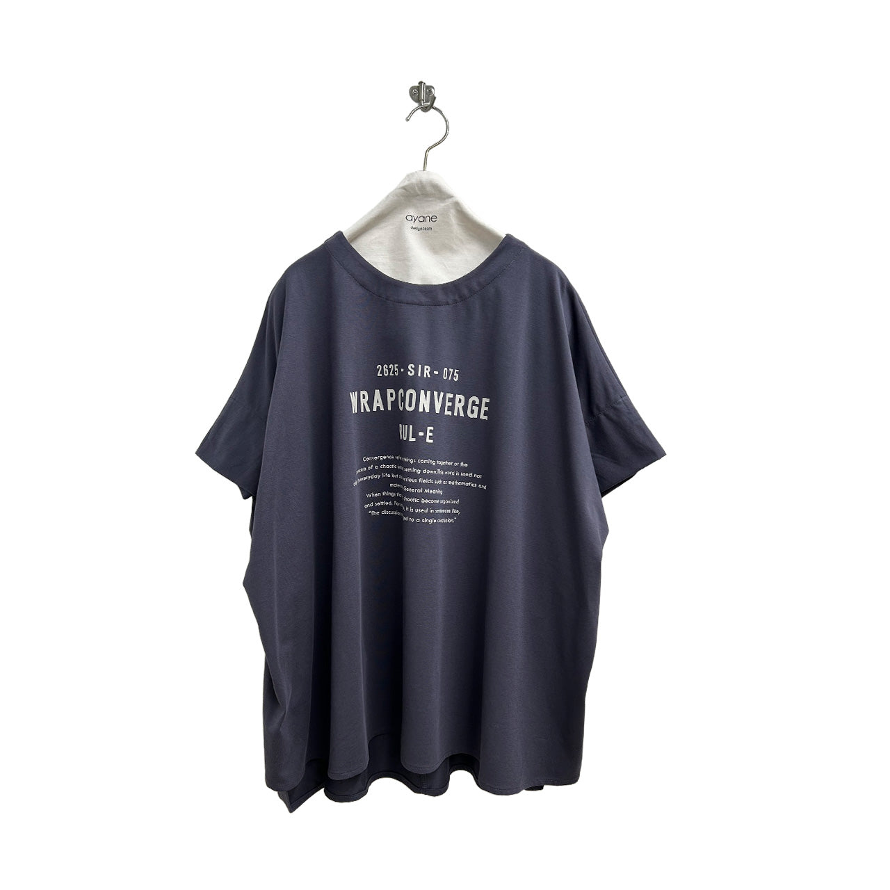 【ayane】ポンチョ型ロゴTシャツ/826519