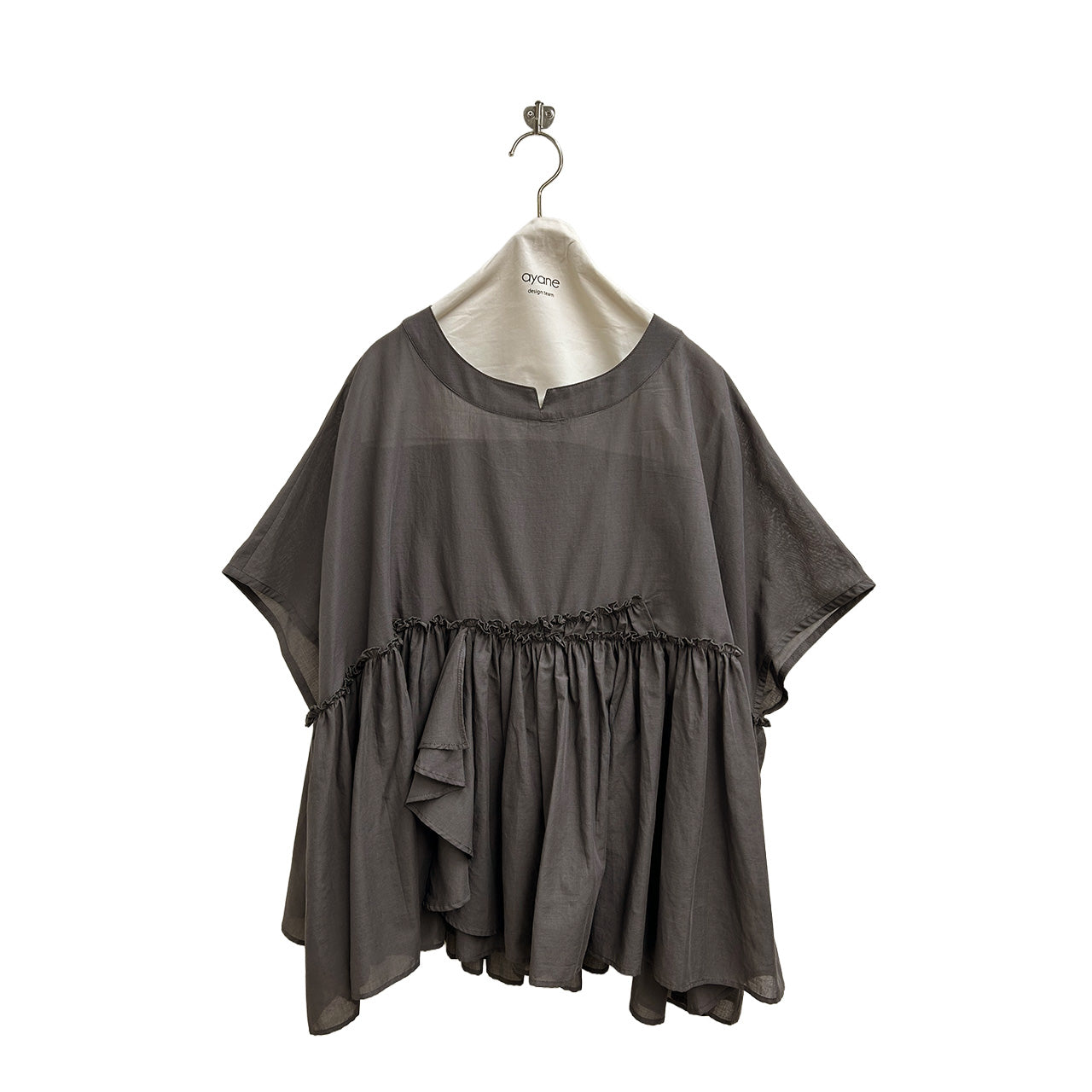 【ayane】コットンボイルギャザー切り替えブラウス/826522