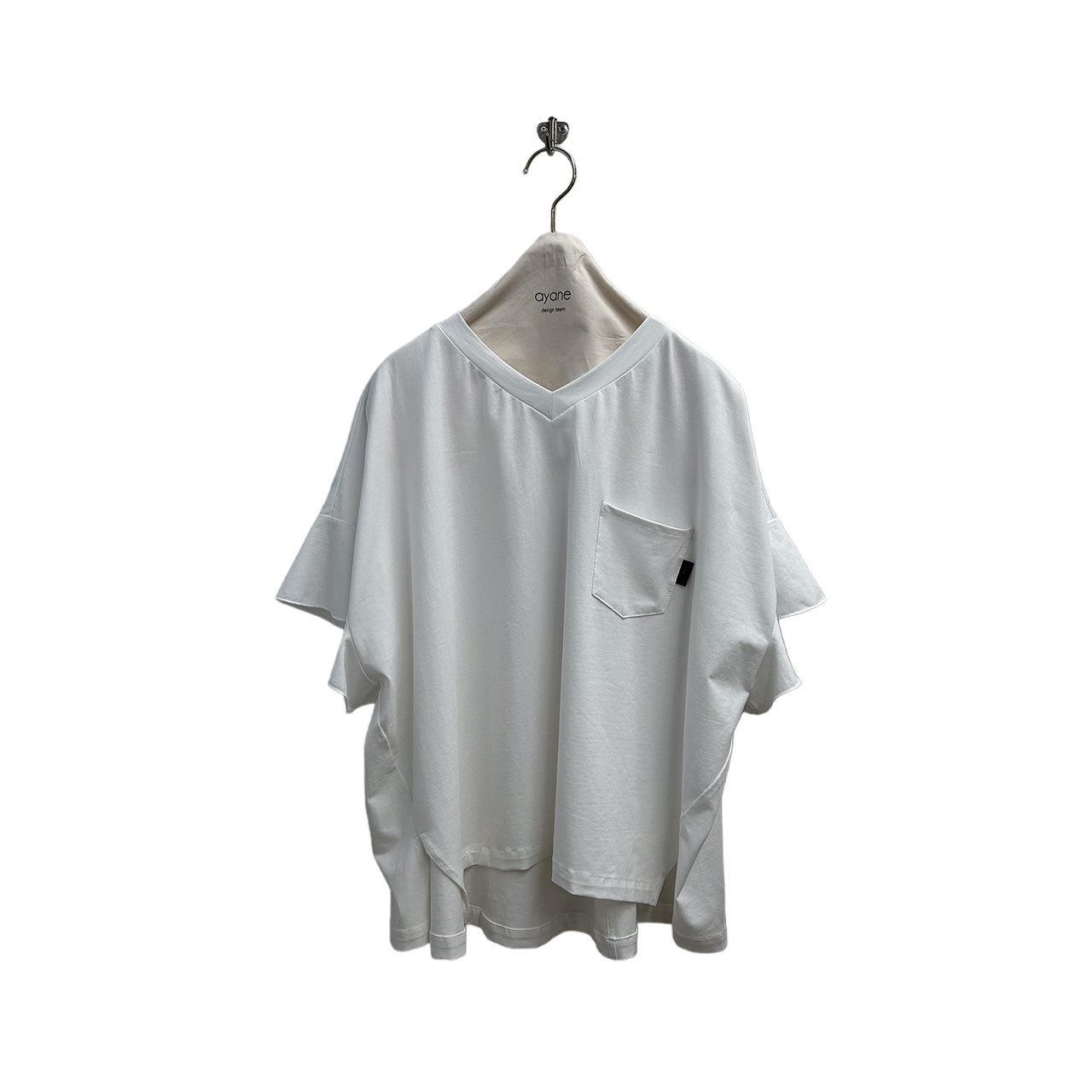 【ayane】ラッフルスリーブVネックTシャツ/826527