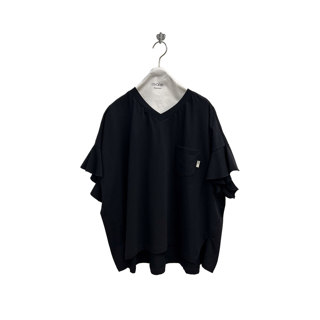 【ayane】ラッフルスリーブVネックTシャツ/826527