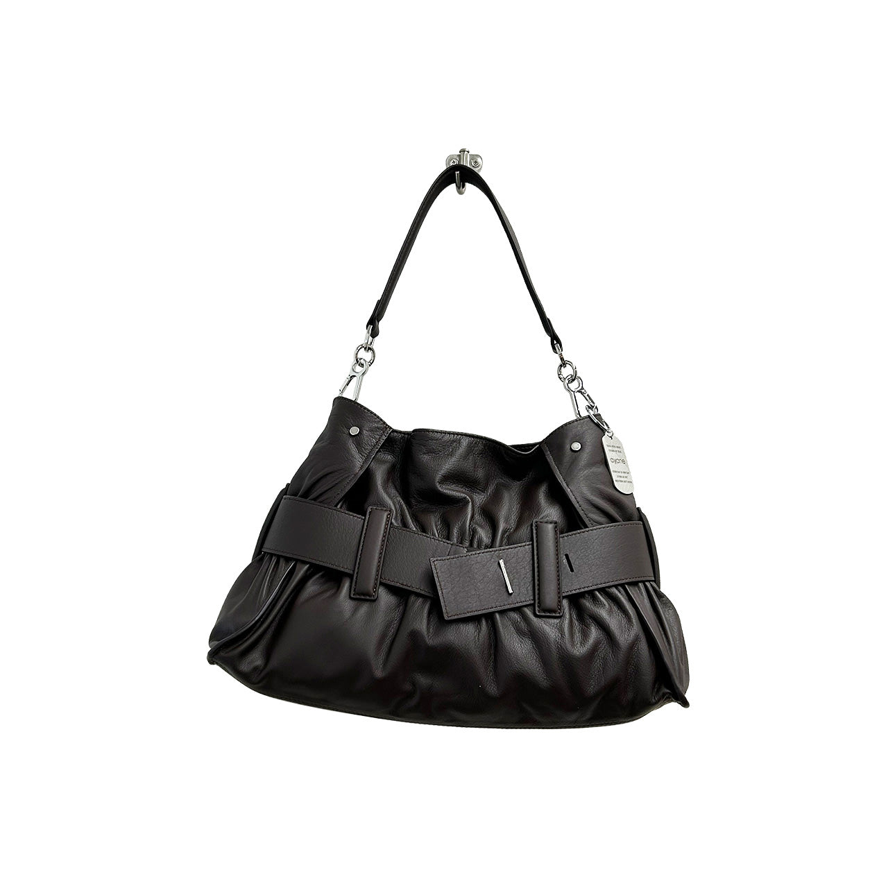 【ayane】ラムレザーハンドバック(ショルダー用ベルト付き)/826532