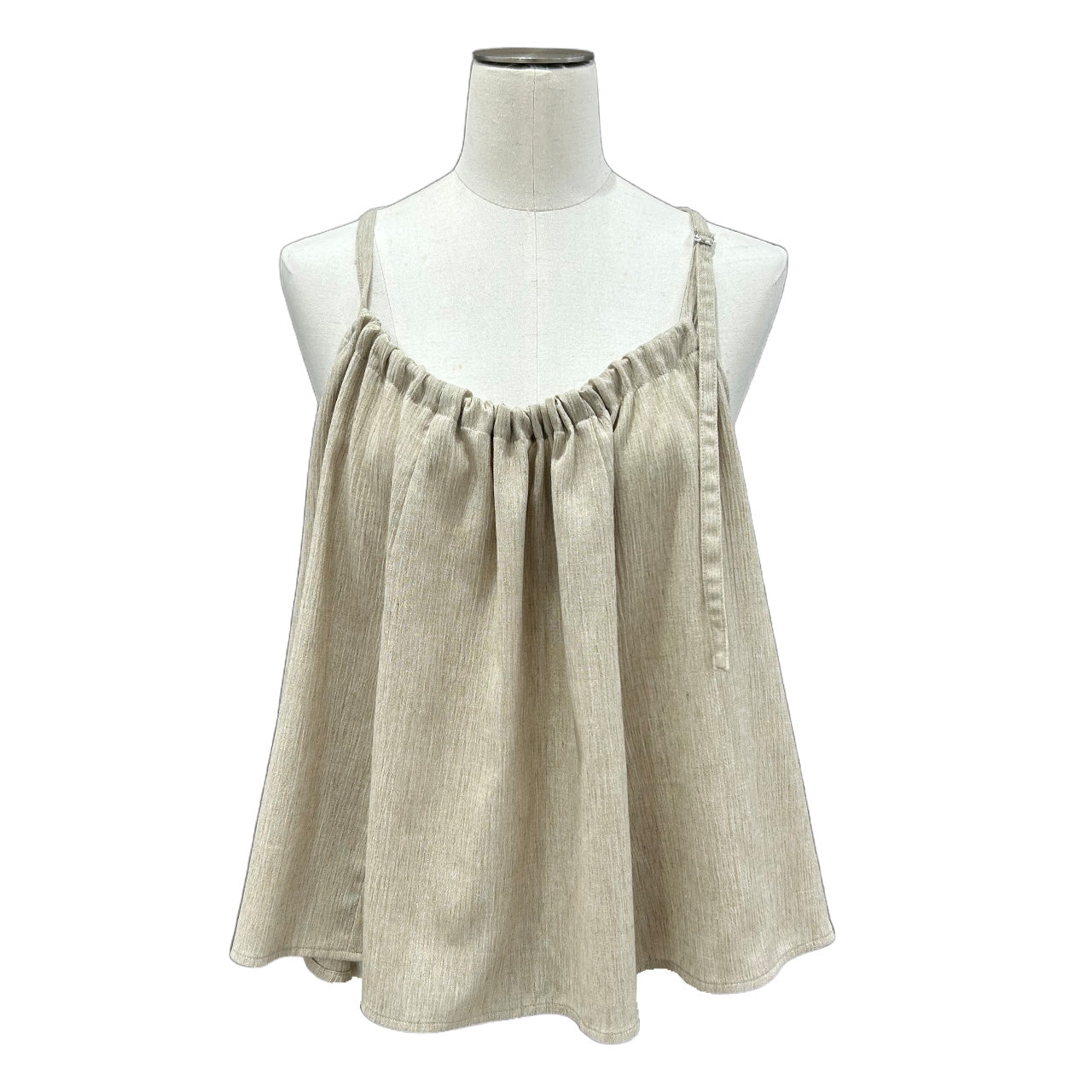 【ayane】リネン混スラブフレアビスチェ/836606