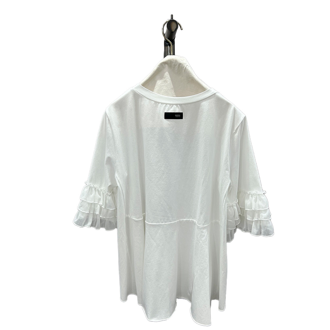 【ayane】フリルスリーブドッキングブラウスT/836609