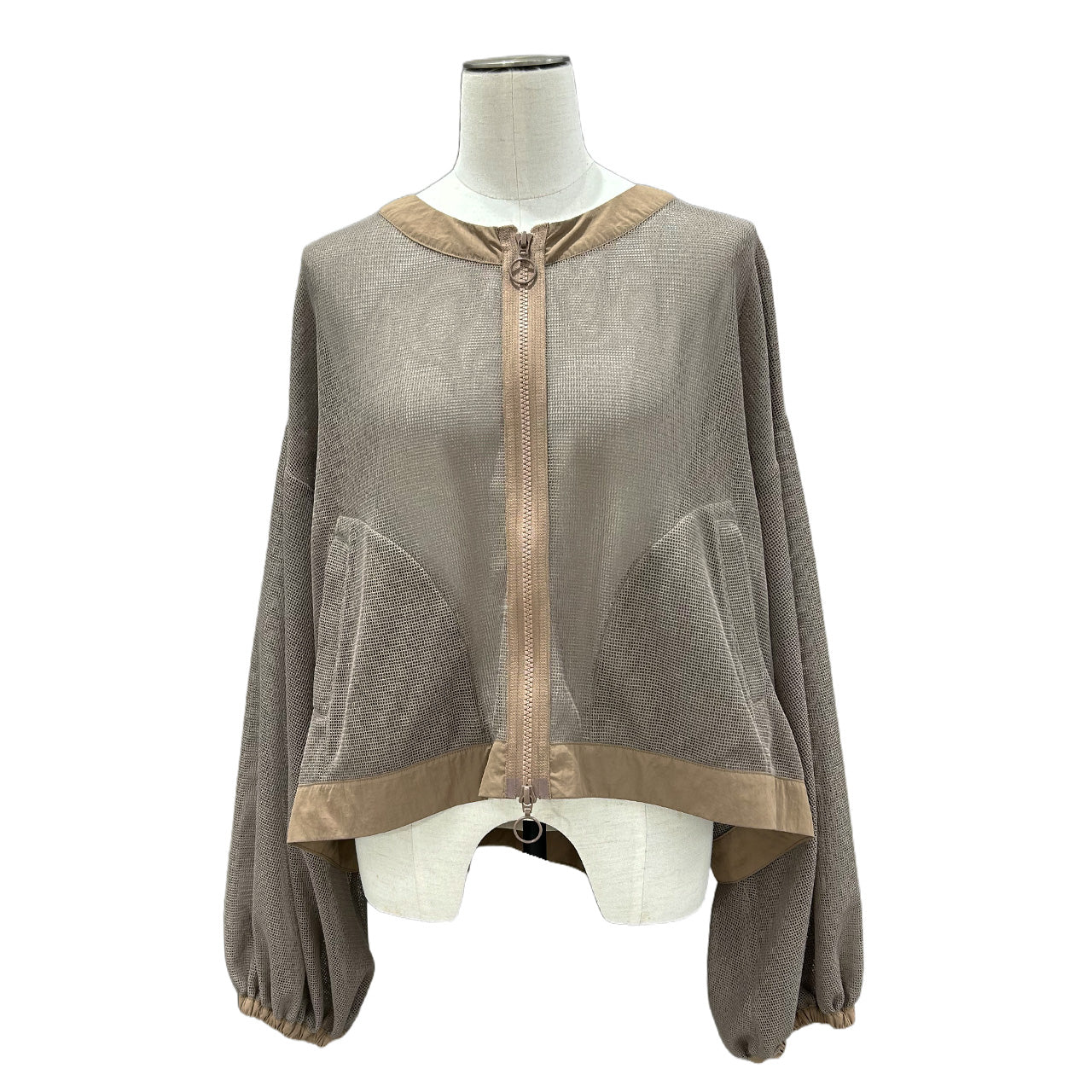 【ayane】クルーネックメッシュブルゾン/836614