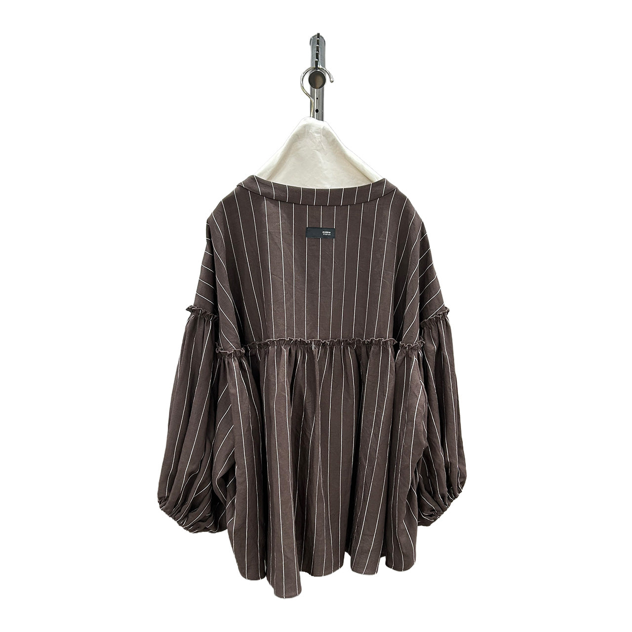 【ayane】ピンストライプボリュームスリーブシャツ/836619