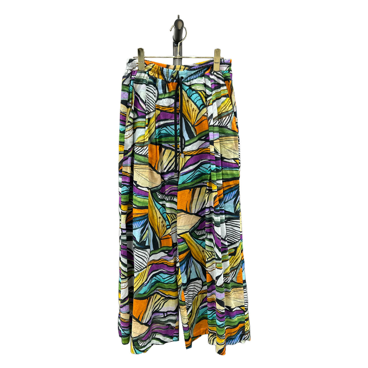 【限定商品】【ayane】ヨーロッパ生地プリントワイドパンツ/836621