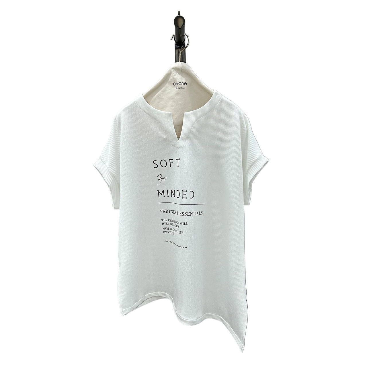 【ayane】アシンメトリーストライプTシャツ/836623