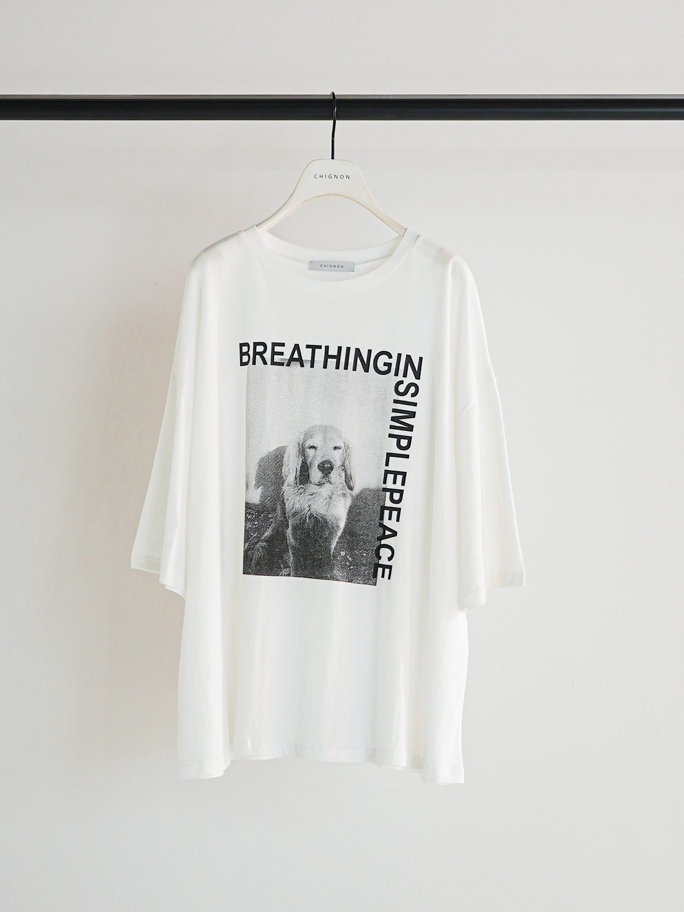 【CHIGNON】 アニマルフォト”DOG”Tee/8461-100KK