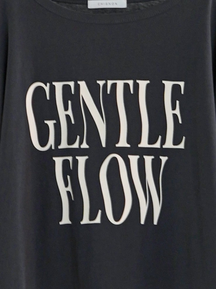 【CHIGNON】”FLOW”ウェイブロゴTee/8461-103KK