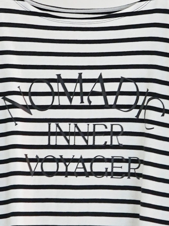 【CHIGNON】ボーダープリントロンTee/8461-104KK