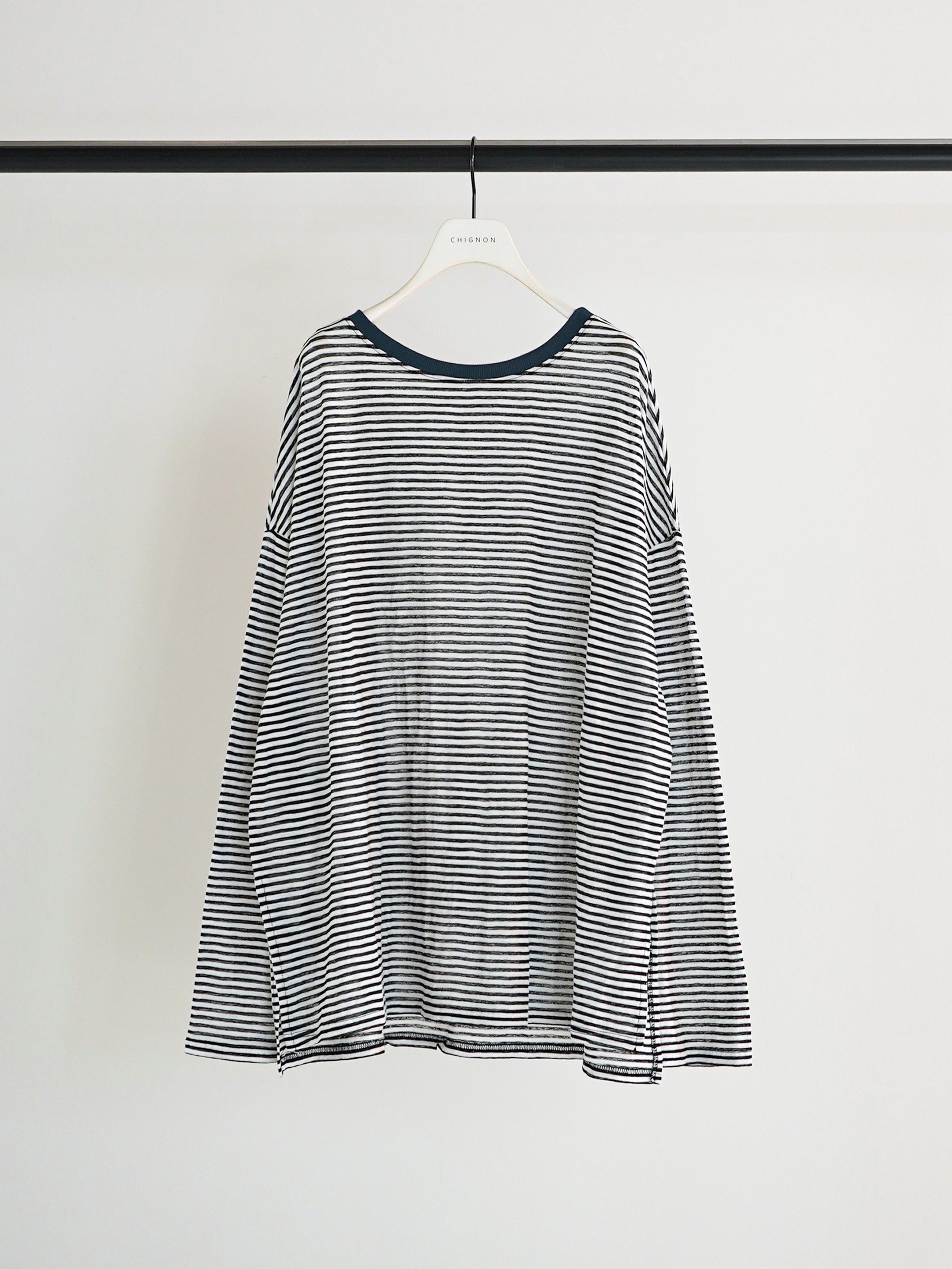 【CHIGNON】シアーボーダーTee/8461-107KK