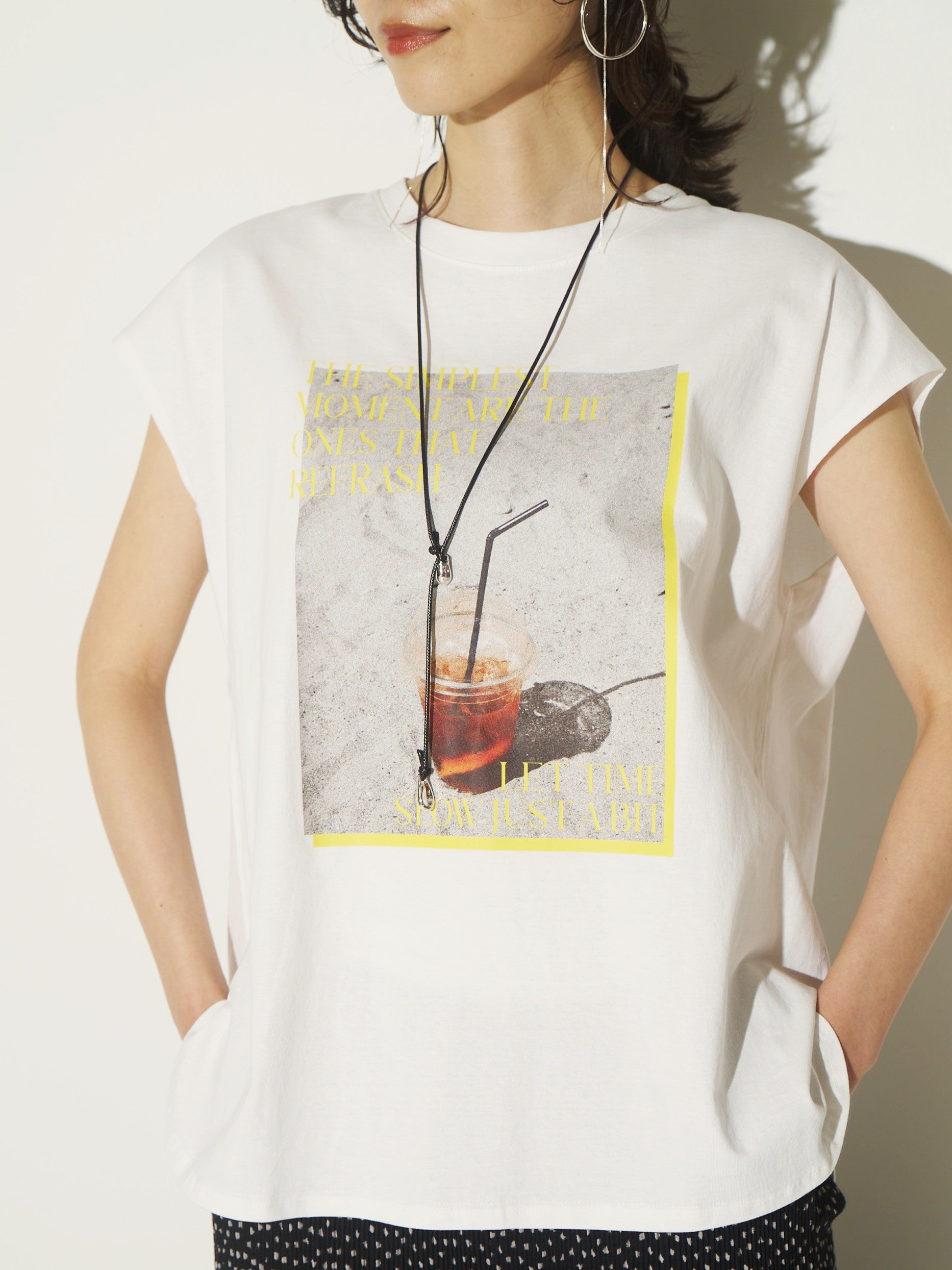CHIGNON♥DRAMA プリントTシャツ 予約販売【 CHIGNON 】 DRAMA プリントTシャツ (8221-427) tax free