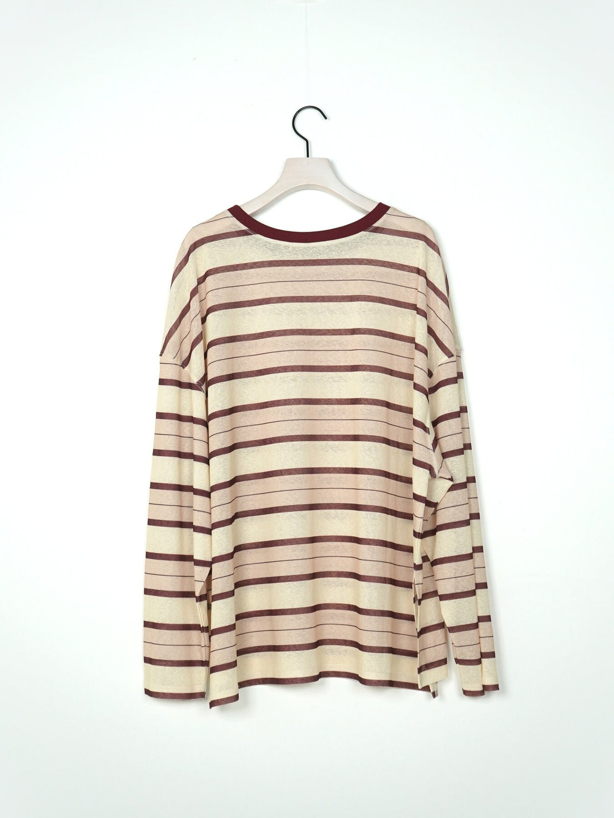 【CHIGNON】シアーランダムボーダーT/8466-768KO