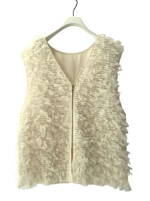 【CHIGNON】チュールレースドッキングベスト/8556-490NH