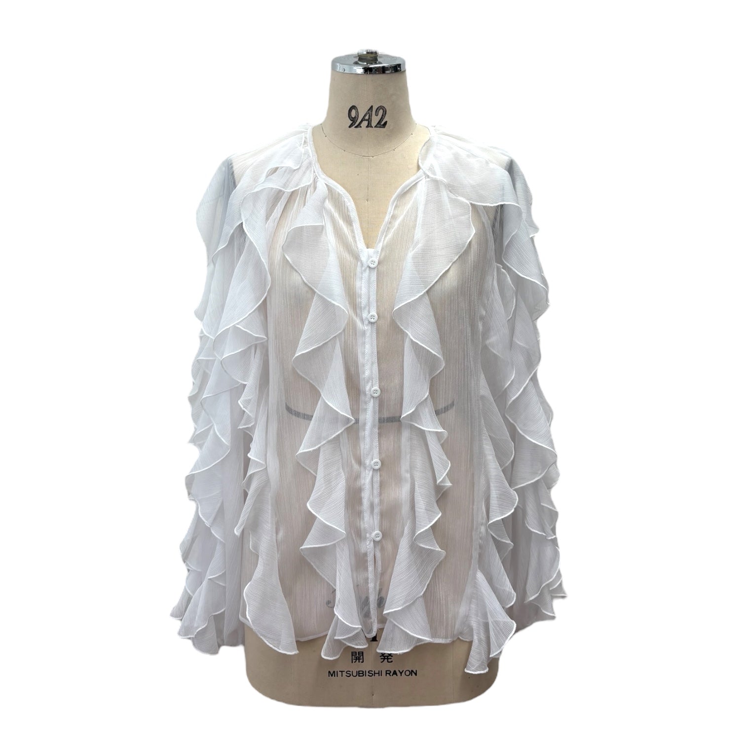 【ayane】楊柳シフォンブラウス/855729