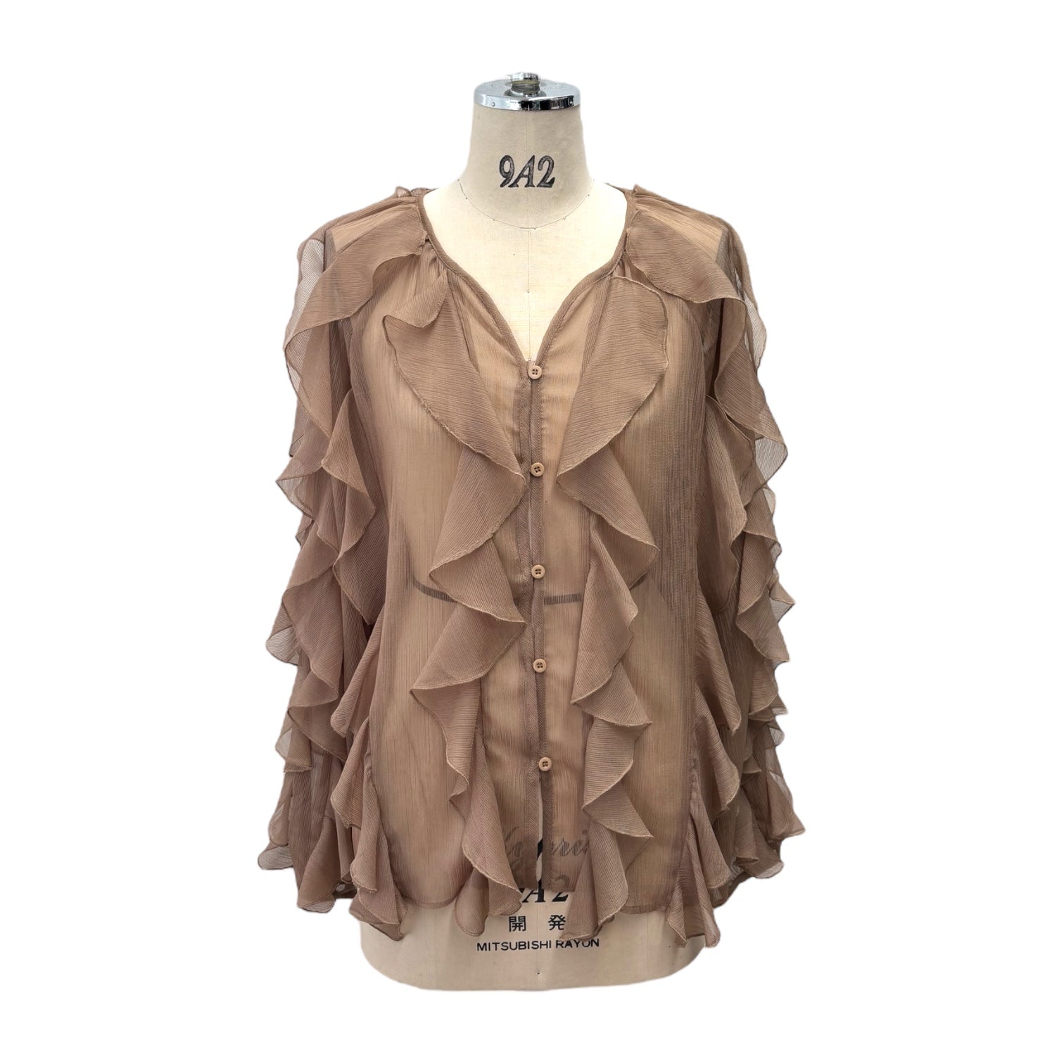 【ayane】楊柳シフォンブラウス/855729