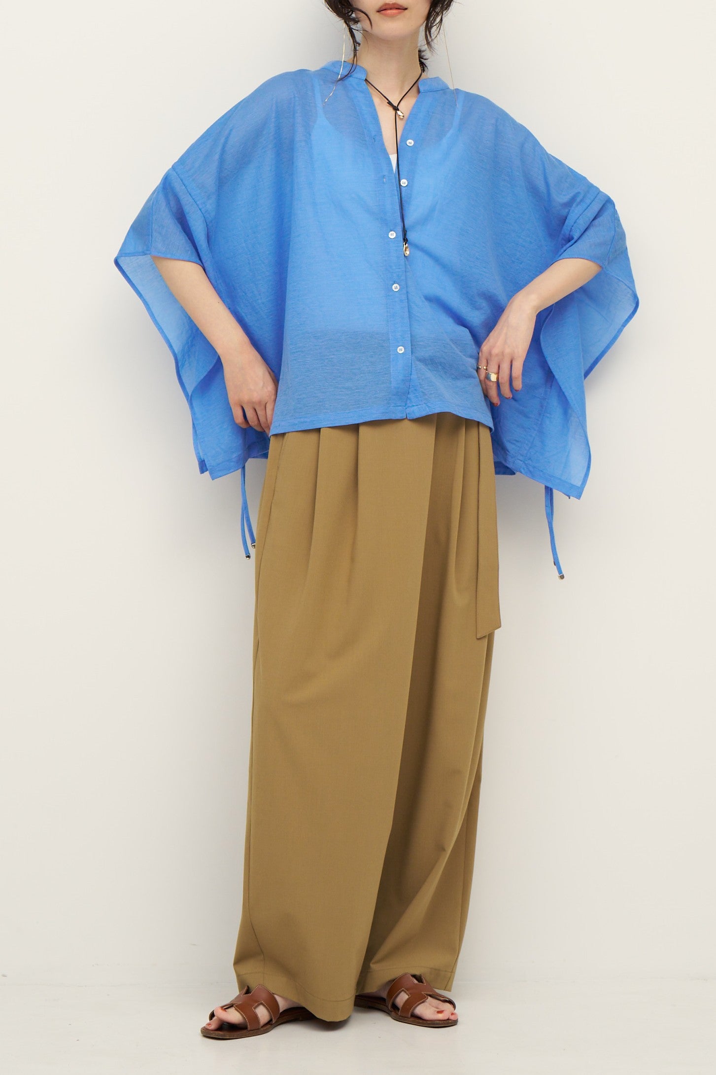 【CHIGNON】ドロストフレアワイド2WAYブラウス/8562-309KK