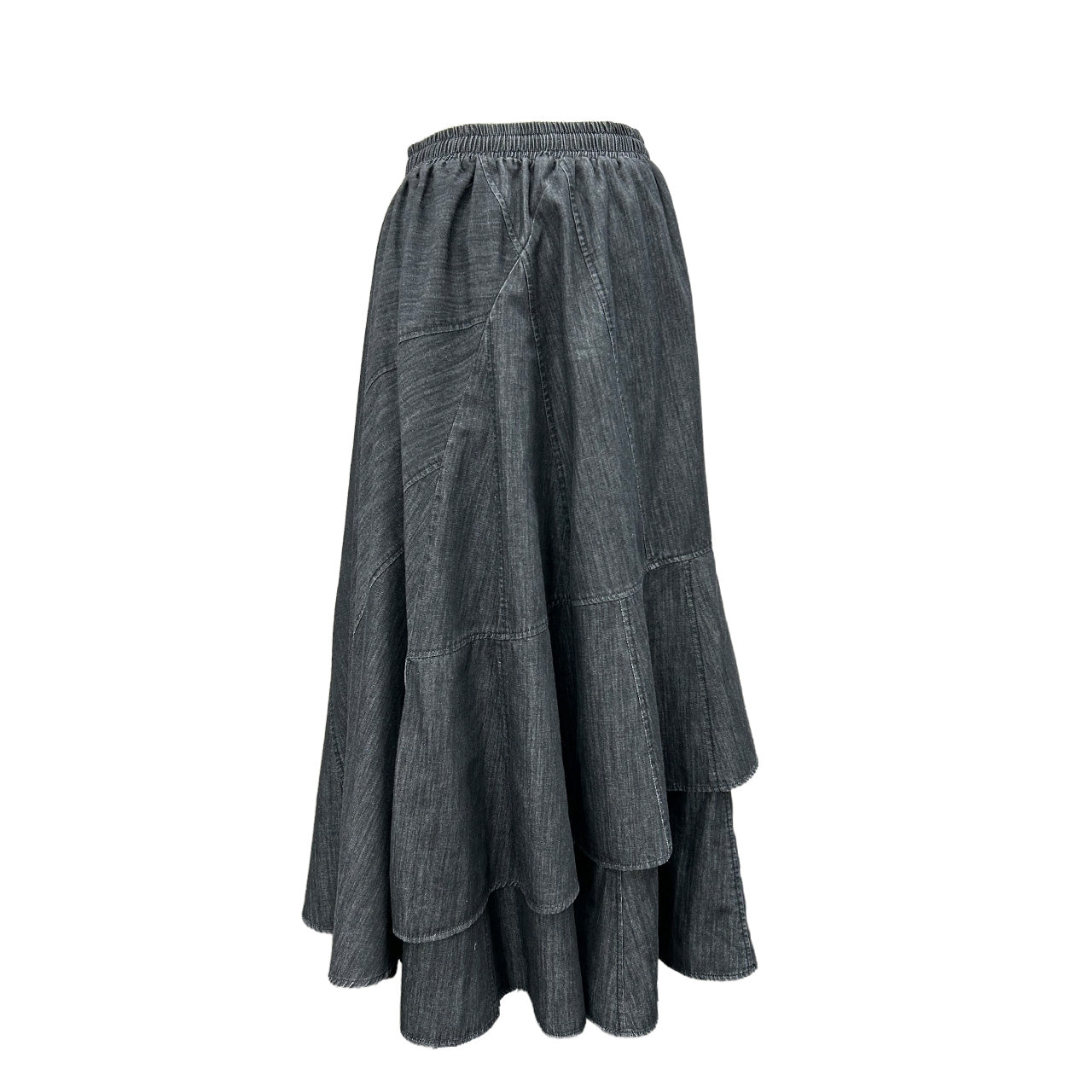 【限定商品】【ayane】ダンガリー変形切り替えスカート/856712