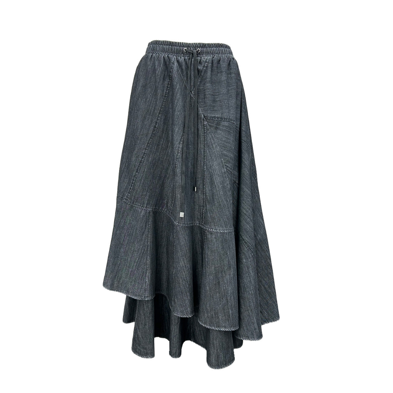 【限定商品】【ayane】ダンガリー変形切り替えスカート/856712